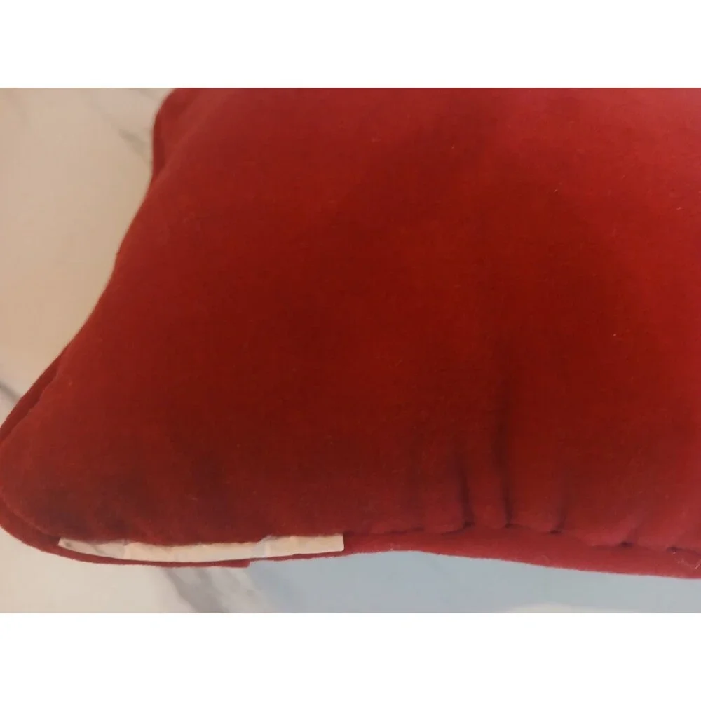 Christmas Needlepoint Pillow Mini Velvet FRIENDS ARE THE BEST PRESENTS 9'/6'